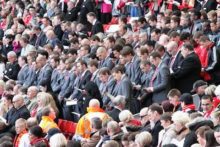 The 96 Liverpool fans who lost their lives at Hillsborough 23 years ago were remembered in the anniversary memorial service at Anfield.