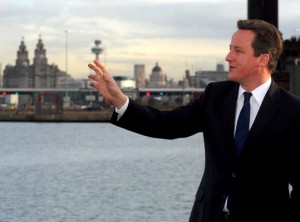 PM David Cameron on a previous visit to Merseyside © Trinity Mirror