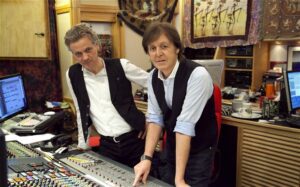 Producer Guy Chambers with Sir Paul McCartney © MPL Communications LTD 