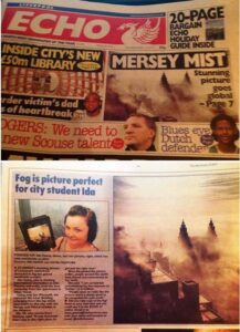 Ida Husøy's photo was used in the Liverpool Echo