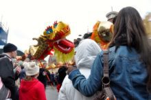 Not even the lashing rain could stop crowds who gathered in their thousands in Liverpool for the Chinese New Year celebrations.