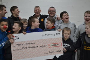 The Anfield club has recieved £5,000 from Comic Relief