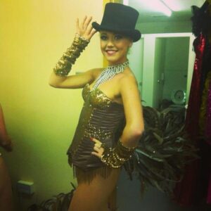 Sian when dancing for Phil Winston's Theatre Works in Blackpool