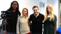 TV presenter and writer Alex Brooker returned to his roots when he addressed JMU Journalism students.