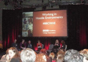BBC panel at the Working in Hostile Environments discussion