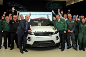 Halewood reveals the millionth Range Rover to be donated to Cancer Research UK