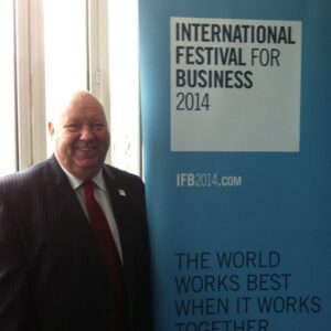 Mayor Joe Anderson has showed his support for the International Festival of Business  © Twitter BBC Merseyside