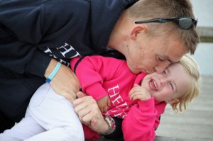 Andy Grant with his daughter, Brooke © AG Motivation