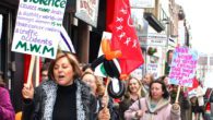 Women and men gathered in Liverpool to celebrate as well as protest against inequality on International Women's Day.