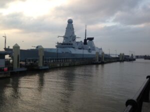 HMS Dragon in Liverpool
