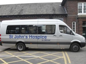 The hospice's minibus. Pic ©wirralhospice.wordpress.com