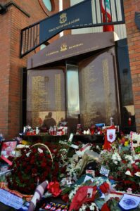 Hillsborough memorial at Anfield. Pic by Ida Husøy