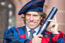 Local comedian John Bishop has accepted an Honorary Fellowship from Liverpool John Moores University.