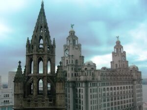 Church of Our Lady and Saint Nicholas opposite the Liver Building. Pic © JMU Journalism