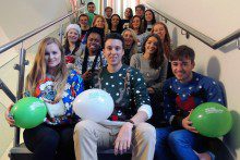 JMU Journalism embraced the spirit of Christmas as students and staff held a charity fundraising event for Macmillan Cancer Support.