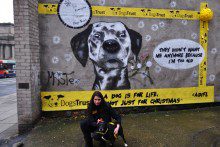 The Dogs Trust has teamed up with a renowned graffiti artists as part of its new Christmas campaign.