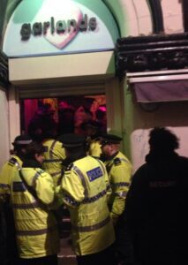 Merseyside Police raid at Garlands. Pic © Gary Brown2