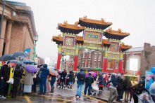 Not even the pouring rain could dampen spirits as Liverpool's Chinatown hosted the Chinese New Year celebrations.