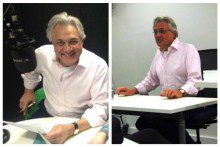 Veteran broadcaster John Suchet took time out from presenting on Classic FM to talk to students about his extensive journalism career.