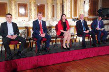 Representatives of the five largest parties in the UK clashed during Granada Reports’ live election debate at Liverpool's St George's Hall.