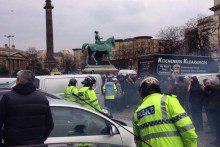 A demonstration in Liverpool city centre turned ugly as violence erupted and a number of arrests were made.