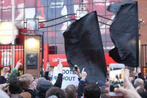 Fans Demonstrate outside Paisley Gates © Connor Lynch JMU Journalism