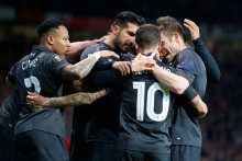 Philippe Coutinho's goal earned Liverpool a 1-1 draw to knock Manchester United out of the Europa League at Old Trafford. 