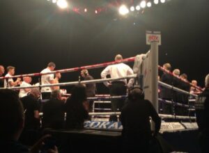 Ringside at the Derry Mathews v Terry Flanagan fight. Pic by Matt Crosby © JMU Journalism