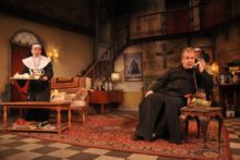 'Father O'Flaherty Save Our Souls' kicked off at Liverpool's Royal Court Theatre with a bang.