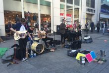 Multi-platinum selling band Keywest treated shoppers to a surprise performance on the streets of Liverpool.