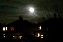 Clouds may have obscured the view at times, but a supermoon graced the night sky across Merseyside. 