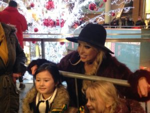 'I’m A Celebrity' star Jorgie Porter meets fans at Liverpool Christmas lights switch on. Pic by Andrew Nuttall © JMU Journalism