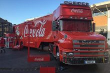 The famous red Coca-Cola truck came to Liverpool as part of its ‘Holidays are Coming’ Christmas campaign.