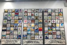 A patchwork creation has been made to celebrate the 50th anniversary of BBC Radio Merseyside.