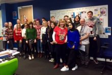 JMU Journalism finished off this year's newsdays in seasonal style with our Christmas jumpers charity efforts.