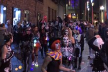 Halloween and Brazilian carnival came together for a night of flair, dancing and scary outfits.