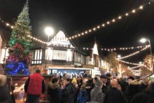 The countdown to Christmas came to Crosby with the annual festive lights switch-on.
