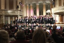 The 100th anniversary of women gaining the right to vote was celebrated at a special concert.