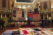 A sudden accident cut short a World AIDS Day (WAD) vigil ts St George's Hall. 