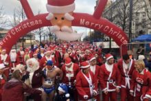 The 15th annual Liverpool Santa Dash brought out thousands of Father Christmas fans in the city centre.