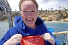 A bold bid is underway to become the first British woman to complete a swimming challenge in all the oceans of the world.