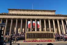 Crowds gathered in Liverpool and across the UK to honour the fallen on Remembrance Sunday.