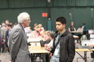 Lib Dem Richard Kemp with James Routledge