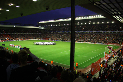 Inside Liverpool’s famous Anfield ground  (pic: Vegard Grott) - JMU Journalism
