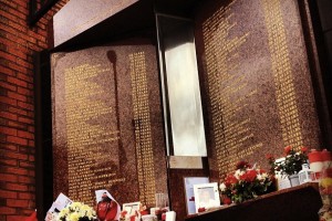 The Hillsborough memorial at Anfield. Photo: Ida Husøy