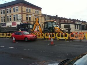 The roadworks have caused travel disruption in South Liverpool © Rory O'Reilly