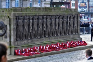 Remembrance Day outside St. George's Hall in Liverpool. Photo: Ida Husøy