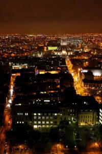 A view of Liverpool from the top of the tower. Liverpool cathedral  ©