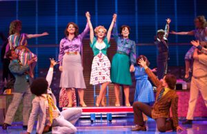 Jackie Clune, Amy Lennox and Natalie Casey in 9 to 5: the musical