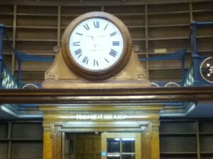 The famous clock that sits in the Picton Reading Room has been restored